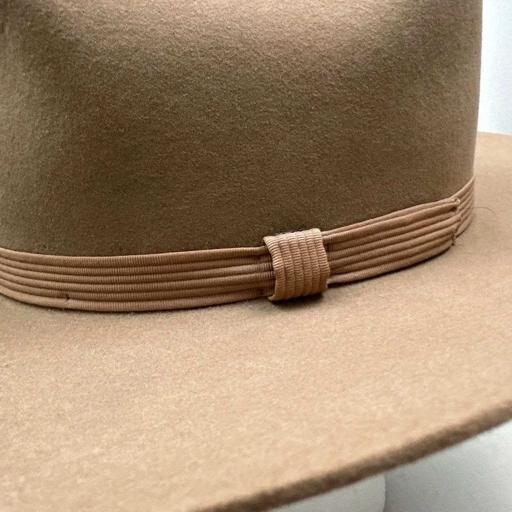 Vtg Resistol XXX Beaver Felt Cowboy Hat 7 1/8 Canyon Self Conforming Long Oval